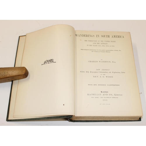 510 - Qty of assorted interesting books to in Waterton's Wanderings in South America 1905, Virginia Woolf ... 