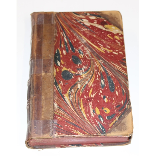 511 - 10 assorted antique leather bound books to inc A Sentimental Journey Through France and Italy by Mr.... 