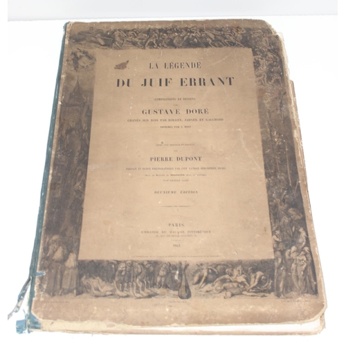 519 - Second edition (1862) of La Legende du Juif Errant: Compositions et Dessins by Gustave Doré - a foli... 