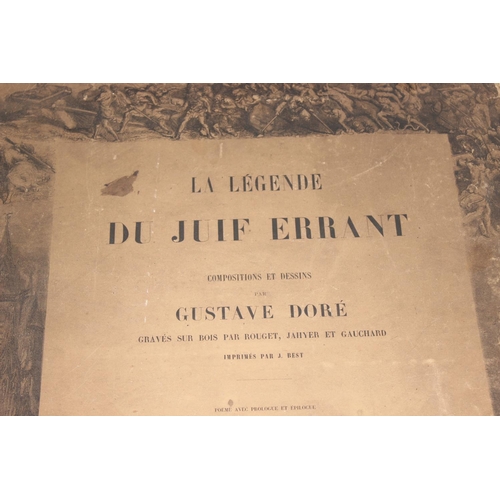 519 - Second edition (1862) of La Legende du Juif Errant: Compositions et Dessins by Gustave Doré - a foli... 