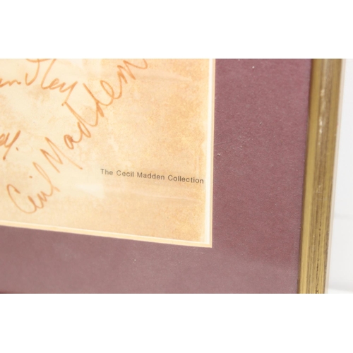 520 - The Cecil Madden Collection - framed collection of facsimile autographs to incl Vera Lynn, Beverley ... 