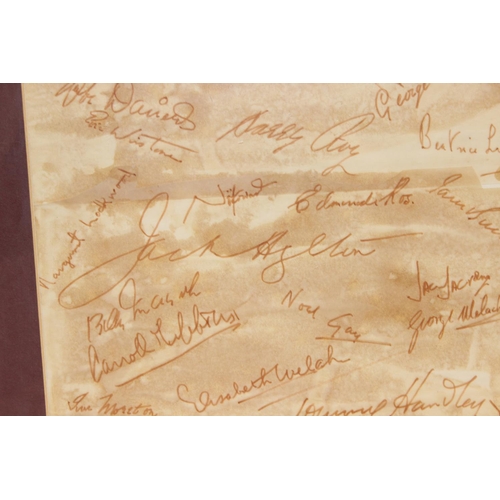 520 - The Cecil Madden Collection - framed collection of facsimile autographs to incl Vera Lynn, Beverley ... 