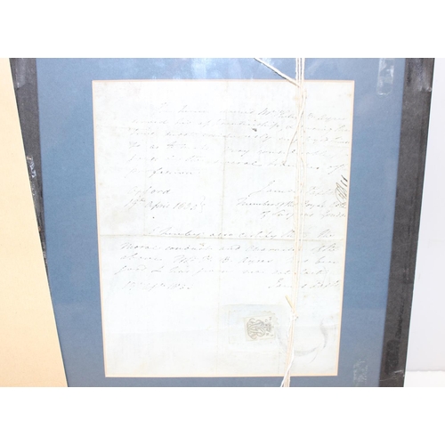 529 - Of local Thame interest, an antique legal document relating to the medical apprenticeship of Philip ... 