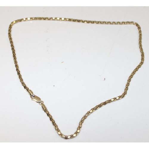 1150 - Qty of vintage silver gilt jewellery to include a bangle and 2 Italian 925 silver gilt popcorn chain... 