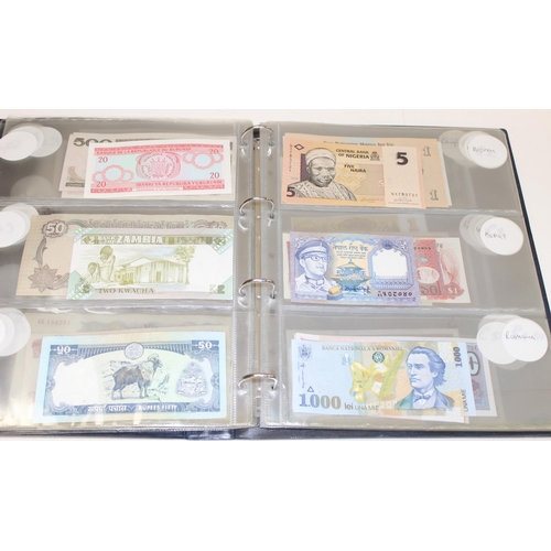 1207 - Album of assorted mixed world banknotes