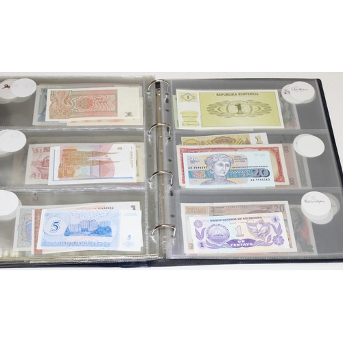 1207 - Album of assorted mixed world banknotes