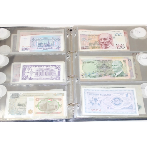 1207 - Album of assorted mixed world banknotes