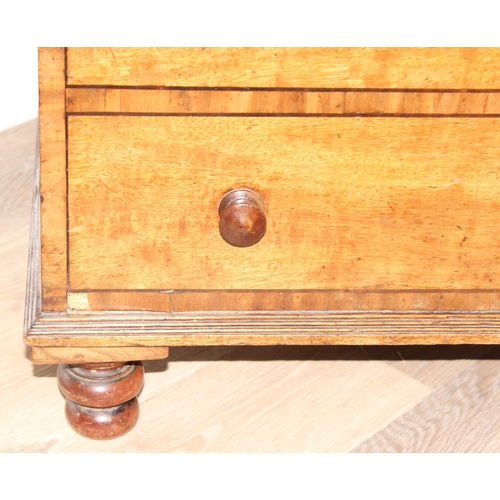 176 - Antique mahogany pot cupboard with single 'double' drawer, 63 x 46 x 33cm