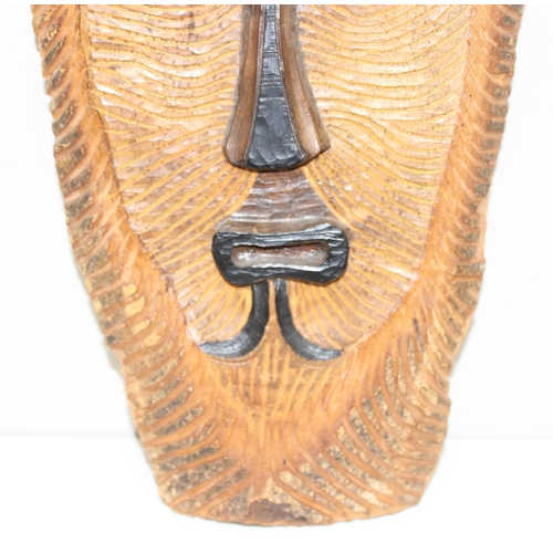 1769 - Ivica Jelančić - a retro 1974 dated carved wooden wall mask, with date mark and name verso, approx 3... 