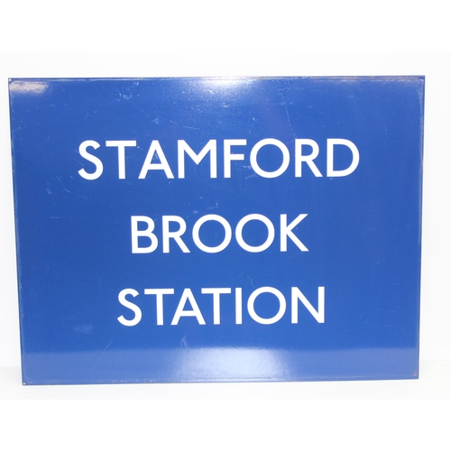 405B - An original London Underground enamel sign bearing 