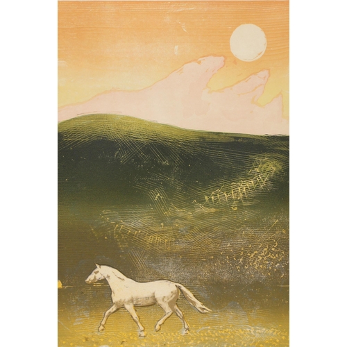 450P - Michael Rothenstein RA (1908-1993) - a Signed limited edition print (10/150) of a horse in the wilde... 