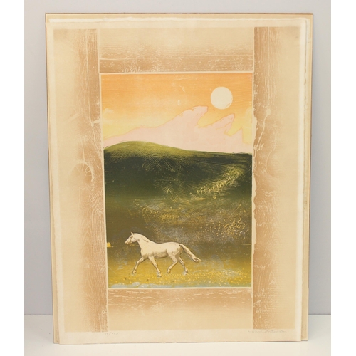 450P - Michael Rothenstein RA (1908-1993) - a Signed limited edition print (10/150) of a horse in the wilde... 