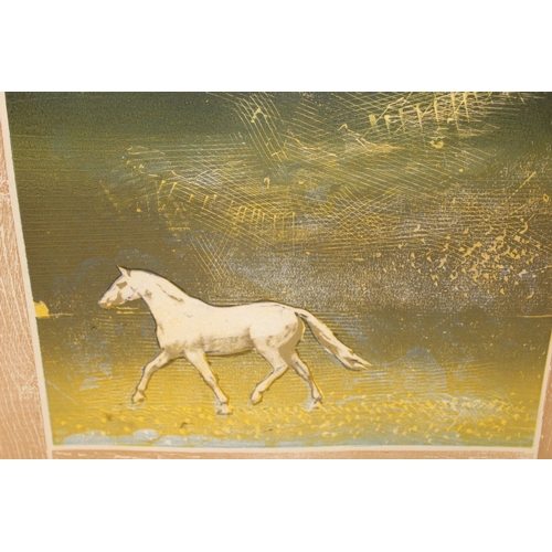 450P - Michael Rothenstein RA (1908-1993) - a Signed limited edition print (10/150) of a horse in the wilde... 