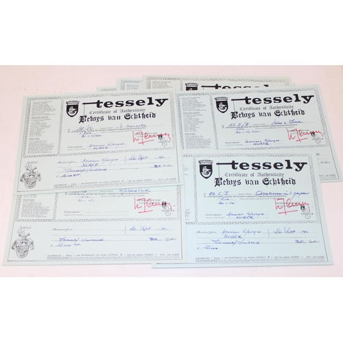 460E - Qty of Stefaan Tessely (1933-) limited edition lithographs with certificates of authenticity, larges... 