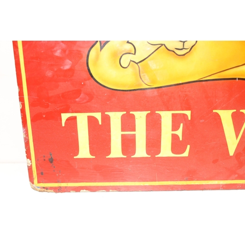 493 - A vintage hand painted pub sign 