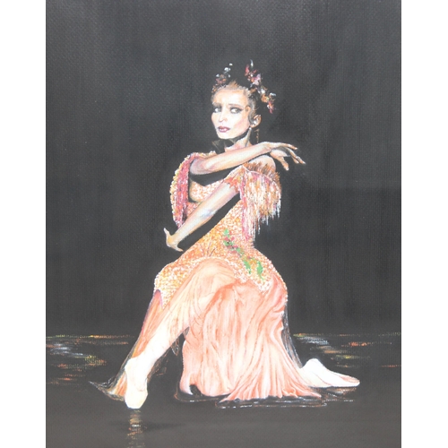 498 - Yannis Kassimis (British, 1964-), a pastel of a dancer entitled 