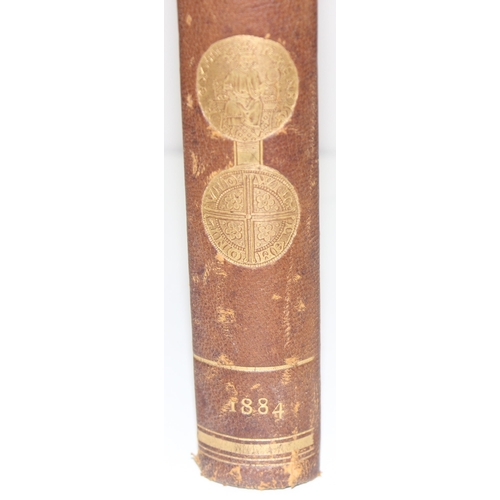 551 - A hardback, quarter-leather binding of 