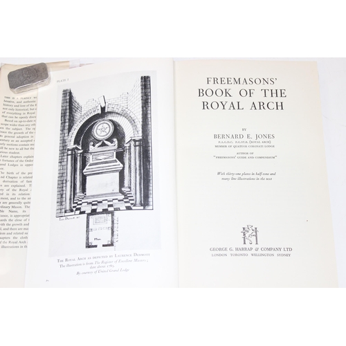 555 - 2 books on Freemasonry by Bernard E. Jones: 