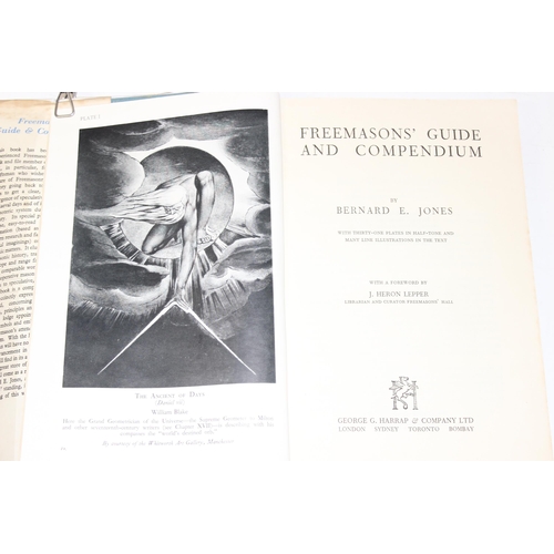 555 - 2 books on Freemasonry by Bernard E. Jones: 