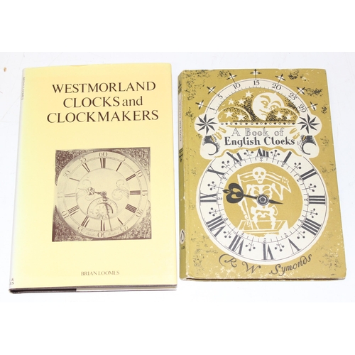 567 - A collection of books relating to clocks and clockmakers to include 