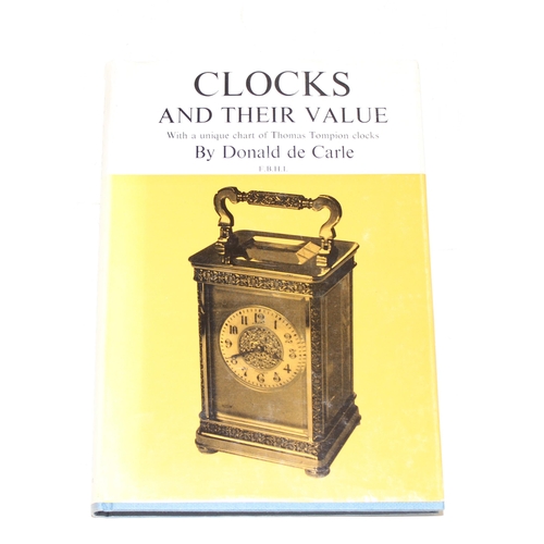 567 - A collection of books relating to clocks and clockmakers to include 