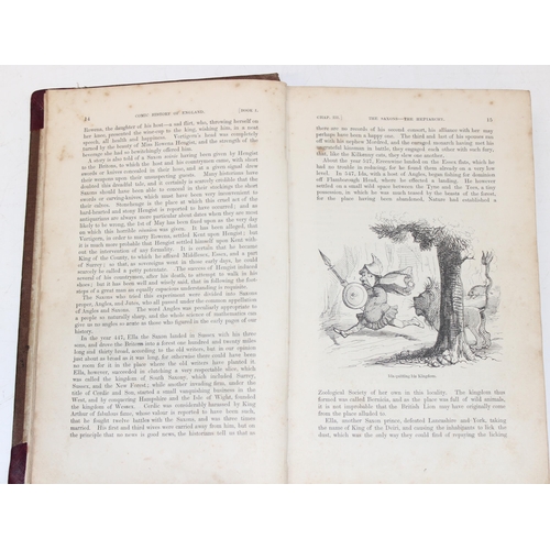 570 - The Comic History of England, volume 1 by Gilbert Abbott A'Beckett with engravings by John Leech, pu... 