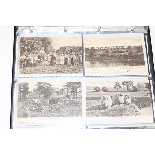 575 - An album of antique and later postcards all of Farming interest