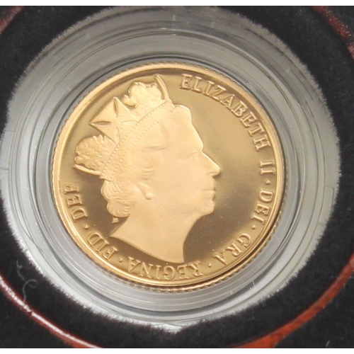 1236 - Gold Coins - Half Sovereign - 2016 Queen Elizabeth II gold proof coin, with original box and paperwo... 