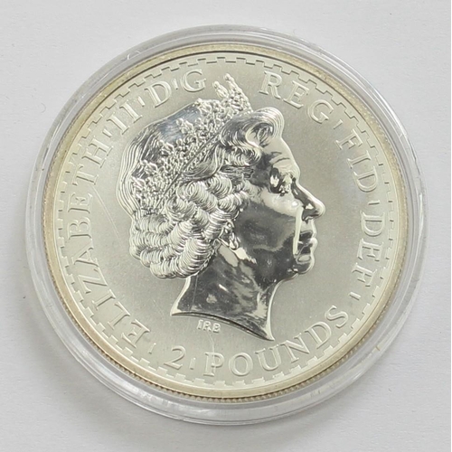 1276 - Silver coins - Britannia - 1998 uncirculated 1oz Britannia, in capsule