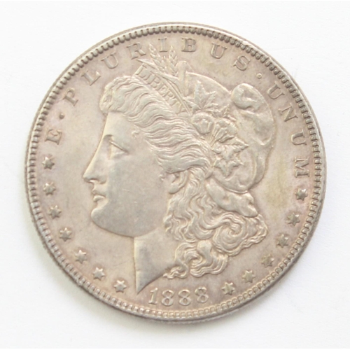 1299J - Silver Coins - USA Silver Morgan Dollar coin, 1888 Philadelphia Mint