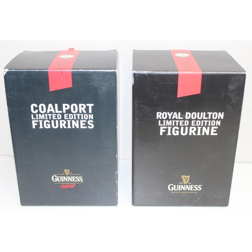 1623 - Guinness - a Coalport limited edition Lion & Zookeeper figures, edition numbers 050 & 226, both boxe... 