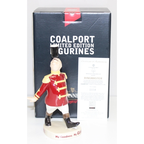 1624 - Guinness - a Coalport limited edition Ring Master figure, edition number 058, boxed with paperwork