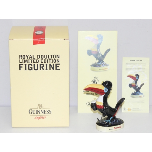 1628 - Guinness - a Royal Doulton limited edition Miner Toucan figure, edition number 1415, boxed with pape... 