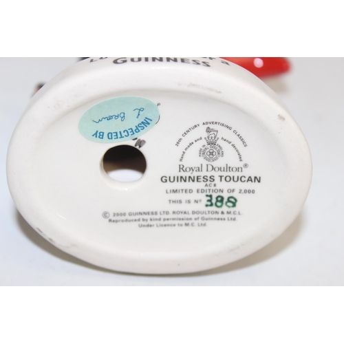 1629 - Guinness - a Royal Doulton limited edition AC8 Toucan figure, edition number 388, boxed with paperwo... 