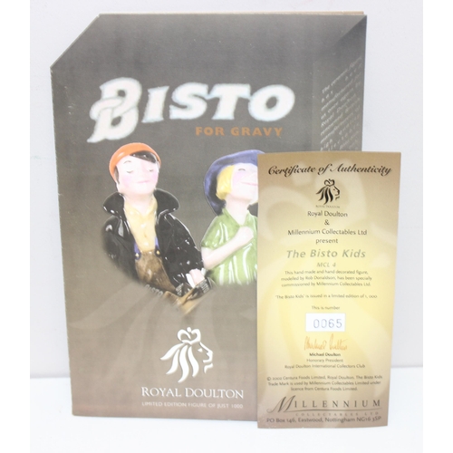 1644 - Advertising Figures - a Royal Doulton limited edition figure of the Bisto Kids, edition number 65, b... 