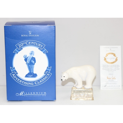 1647 - Advertising Figures - a Royal Doulton limited edition figure of the Fox's Polar Bear, edition number... 