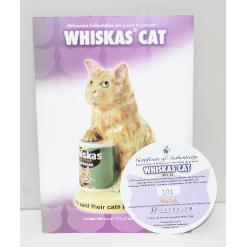 1653 - Advertising Figures - a Royal Doulton limited edition figure of the Whiskas Cats, edition number 101... 