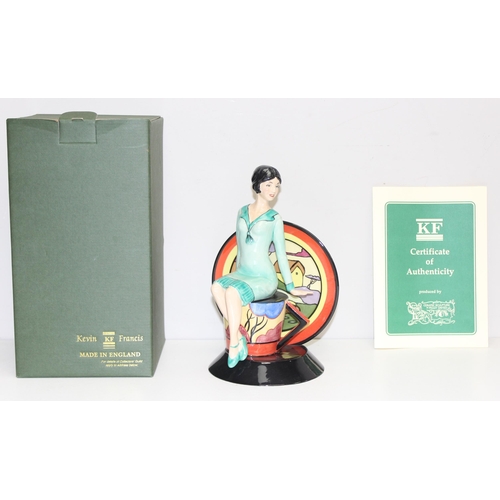 1661 - Kevin Frances Figures - a limited edition figure of Young Clarice Cliff, edition number 403, approx ... 