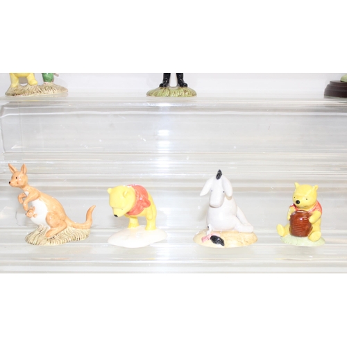 1665 - 15 Royal Doulton figures of Winnie The Pooh to incl limited edition 1501 of Eeyore Loses A Tail, all... 