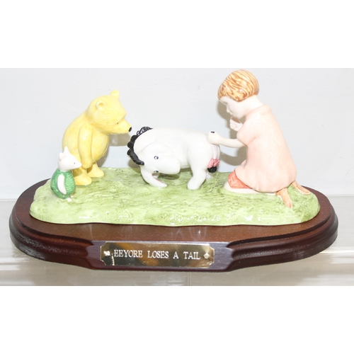 1665 - 15 Royal Doulton figures of Winnie The Pooh to incl limited edition 1501 of Eeyore Loses A Tail, all... 