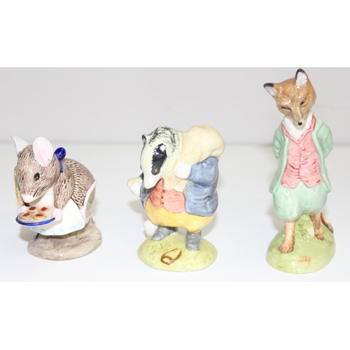 1670 - A qty of Beatrix Potter Beswick figures to incl Tim Kitten, Foxy Whiskered Gentleman, Appley Dapply ... 