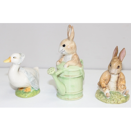 1670 - A qty of Beatrix Potter Beswick figures to incl Tim Kitten, Foxy Whiskered Gentleman, Appley Dapply ... 