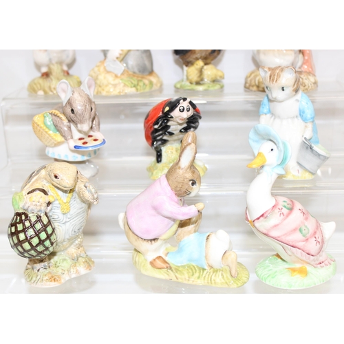 1671 - A qty of Beatrix Potter Royal Albert figures to incl Diggory Diggory Delvet, Mother Ladybird, Sally ... 