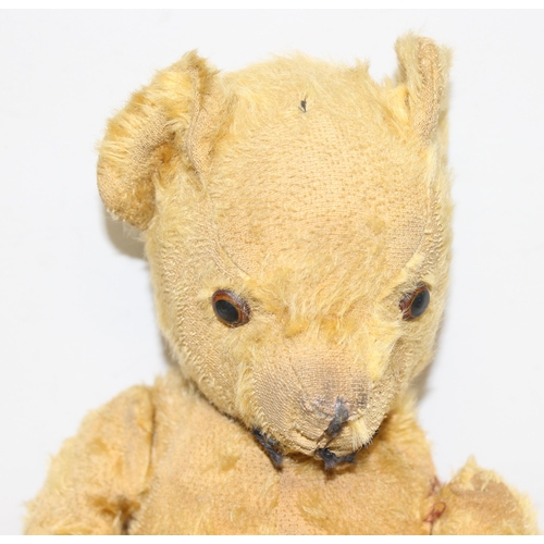 615 - 2 vintage teddy bears to incl a Pedigree example, and a cat doll (3)