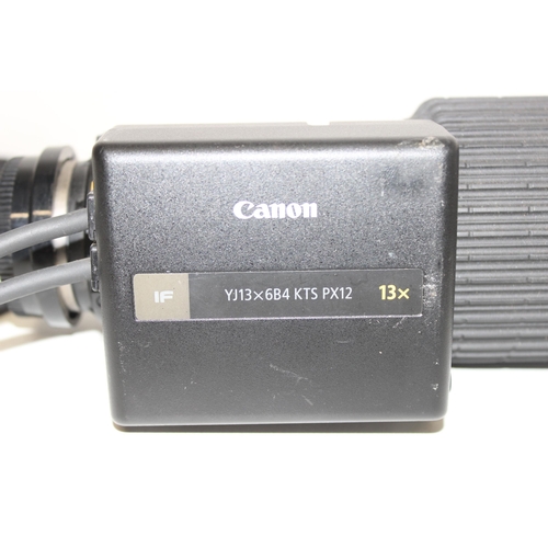 730 - Canon BCTV zoom camera lens, 6-78mm 1:2.0