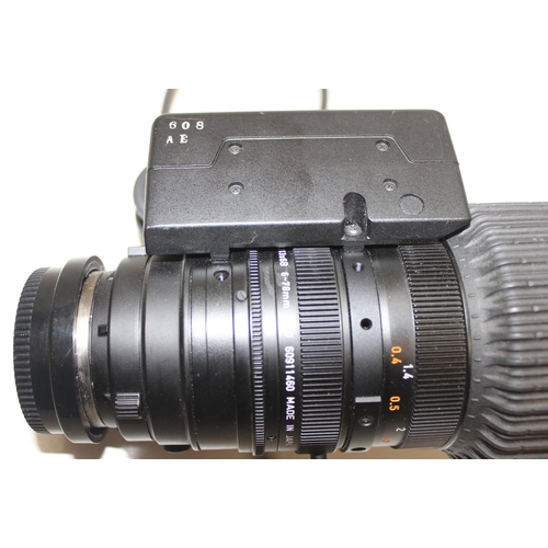 730 - Canon BCTV zoom camera lens, 6-78mm 1:2.0