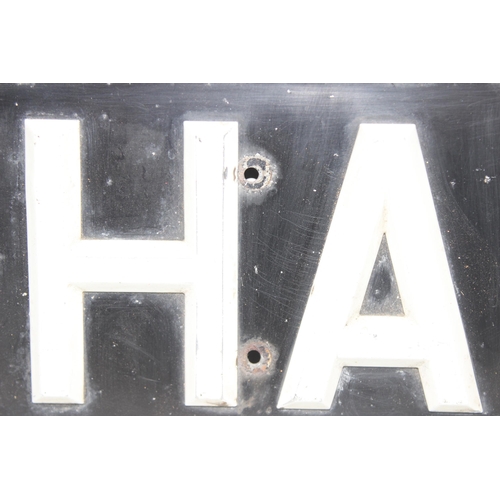 731 - A set of 1962 vintage white on black car registration number plates 'HAR 81C'