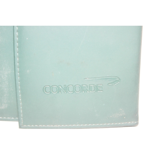 733 - A Concorde in-flight stationery pack in green