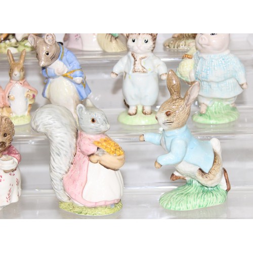 1672 - A qty of Beatrix Potter Royal Albert figures to incl Foxy, Little Pig Robinson, Peter Rabbit, Mrs Ti... 