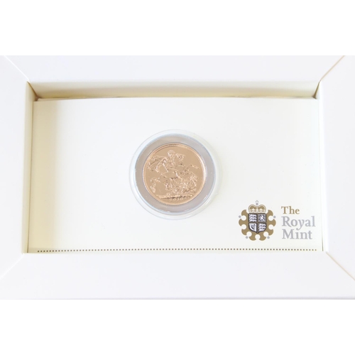 1223 - Gold Coins - 2010 Queen Elizabeth II uncirculated full gold sovereign coin, with original box and pa... 